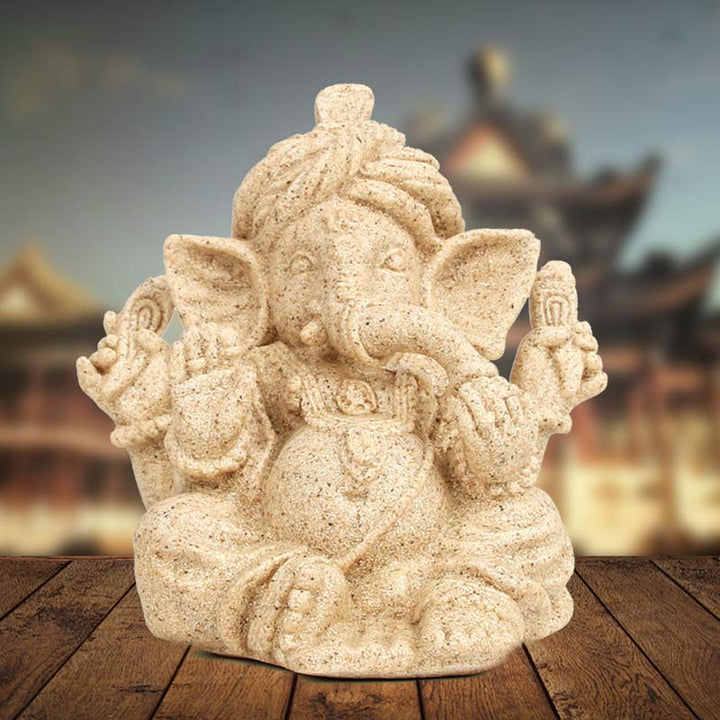 Buddha Stones Ganesh Ganpati Elephant Statue Transformation Home Decoration - White - image 8