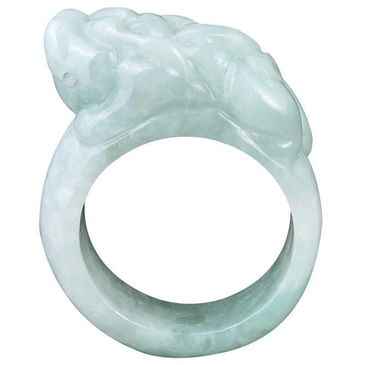 Fengshui Wealth Jade PiXiu Luck Ring - image 6