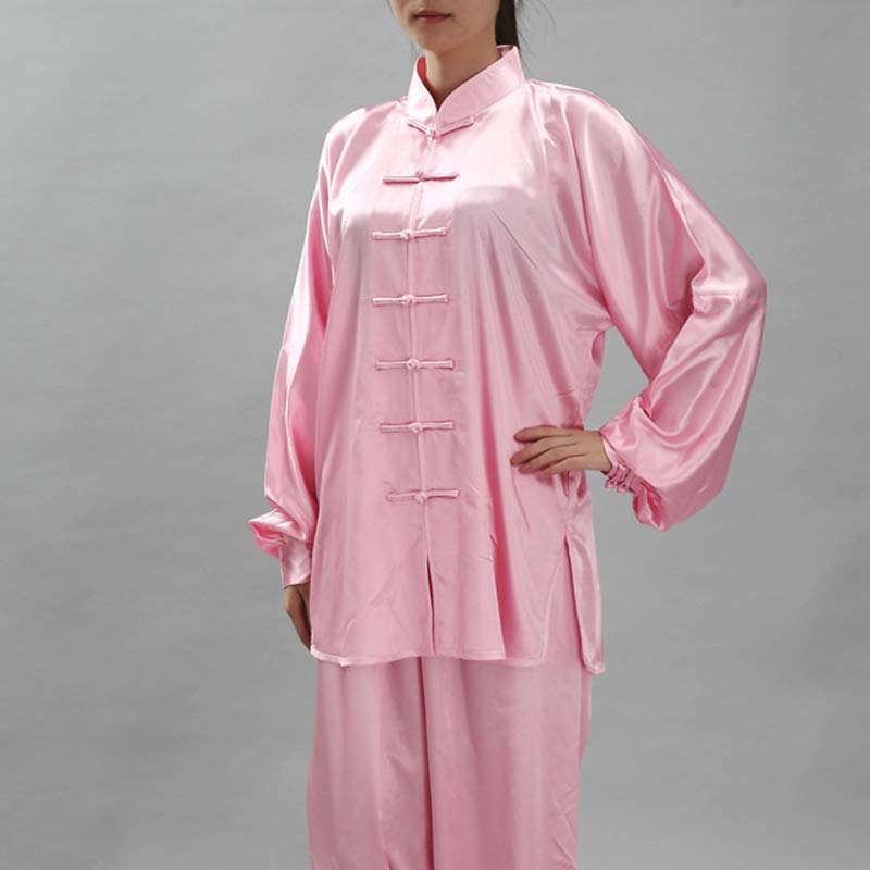 Buddha Stones Simple Pattern Meditation Prayer Spiritual Zen Tai Chi Qigong Practice Unisex Clothing Set - Light Pink - 2XL-FIT FOR US/UK/AU/EU-XL - image 18