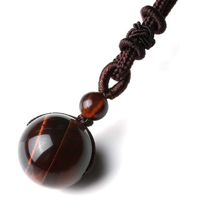 Buddha Stones Tibetan Tiger's Eye Protection Necklace - image 6