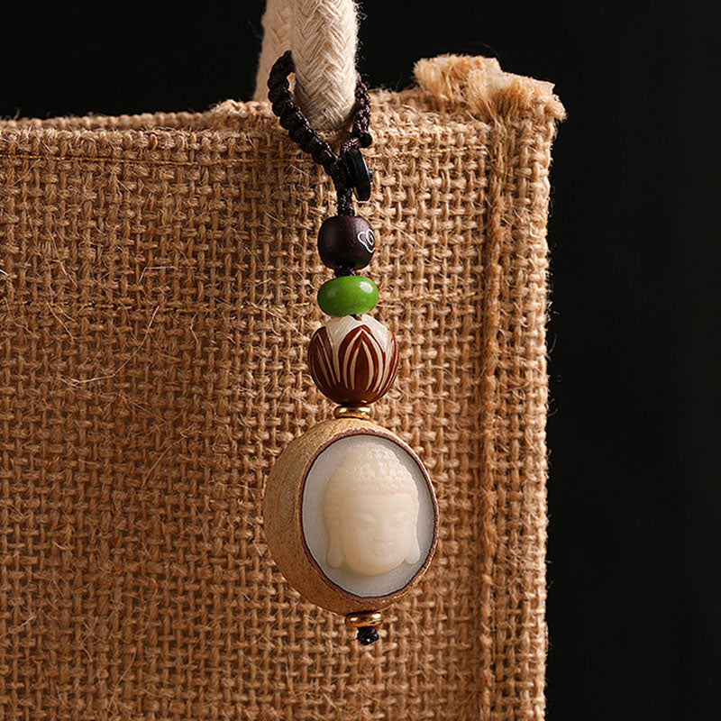 Buddha Stones Bodhi Seed Blessing Keychain Decoration - image 4