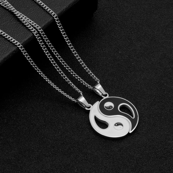 2pcs Yin Yang Pendant Couple Necklace - image 6