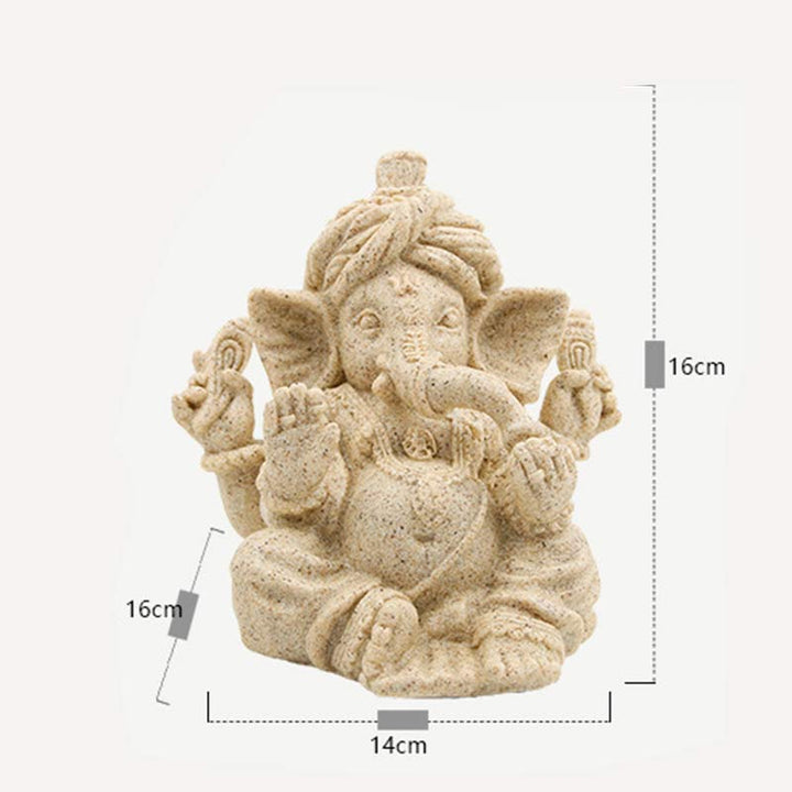 Buddha Stones Ganesh Ganpati Elephant Statue Blessing Protection Home Decoration - image 9