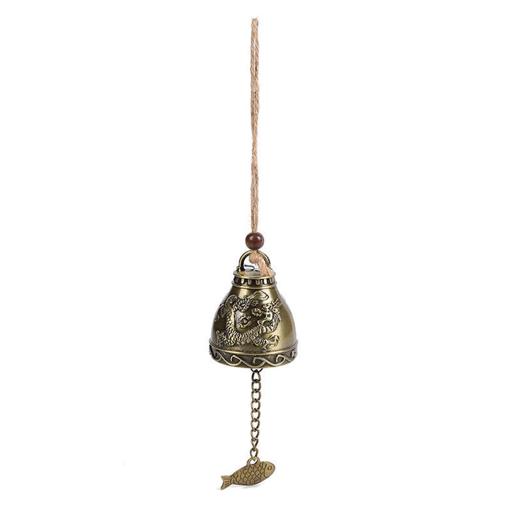 Buddha Stones Feng Shui Buddha Koi Fish Dragon Elephant Wind Chime Bell Luck Wall Hanging Decoration - image 7
