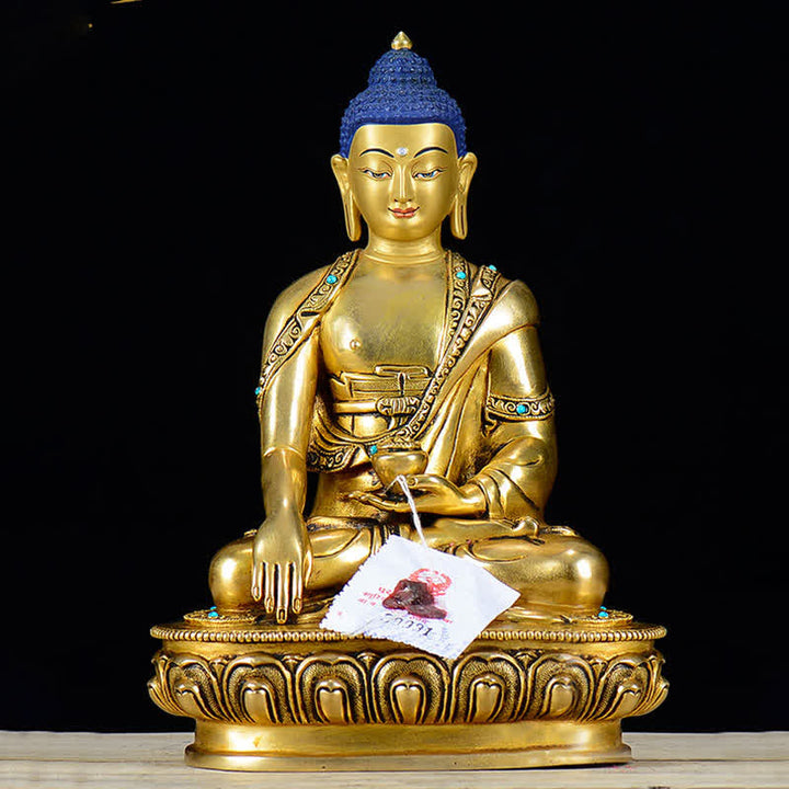 Buddha Stones Shakyamuni Compassion Copper Statue Decoration - image 2