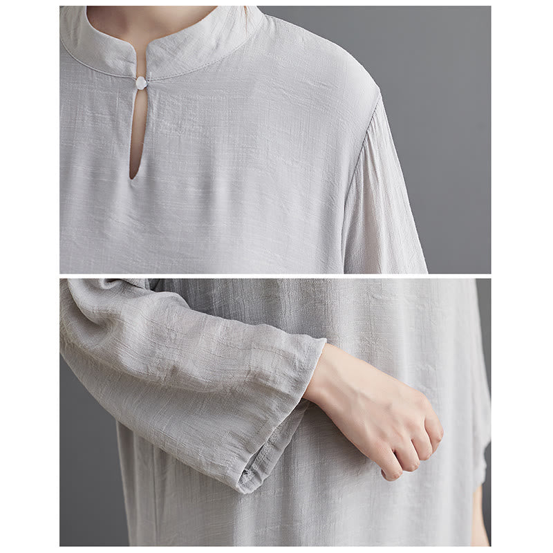 Buddha Stones Simple Pattern Meditation Prayer Spiritual Zen Practice Yoga Clothing Women's Set - image 4