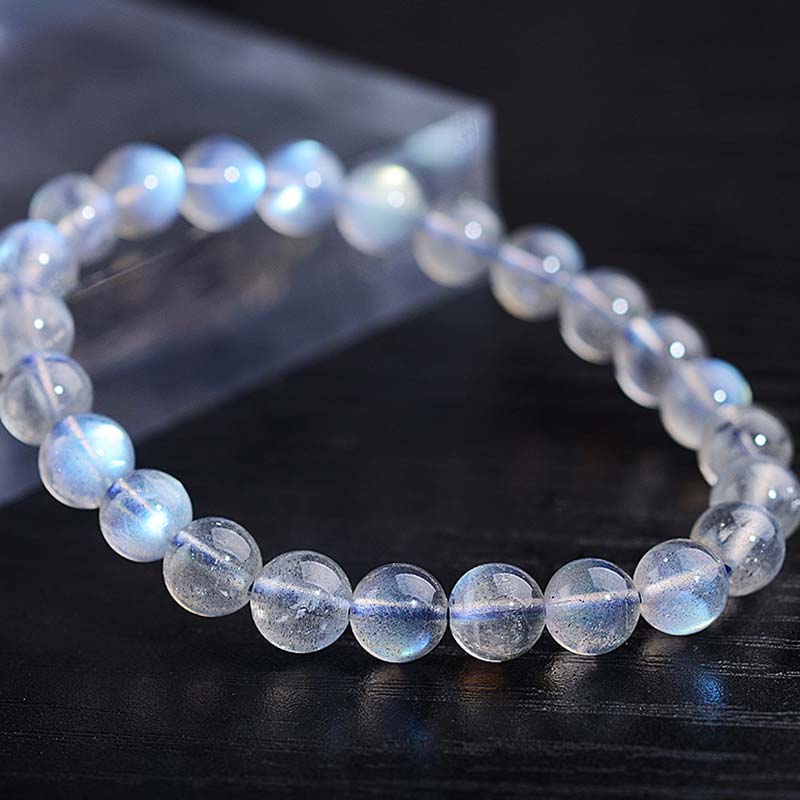 Buddha Stones Natural Moonstone Healing Beads Bracelet - image 1