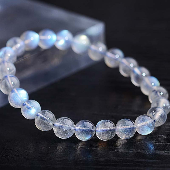 Buddha Stones Natural Moonstone Healing Beads Bracelet - image 1