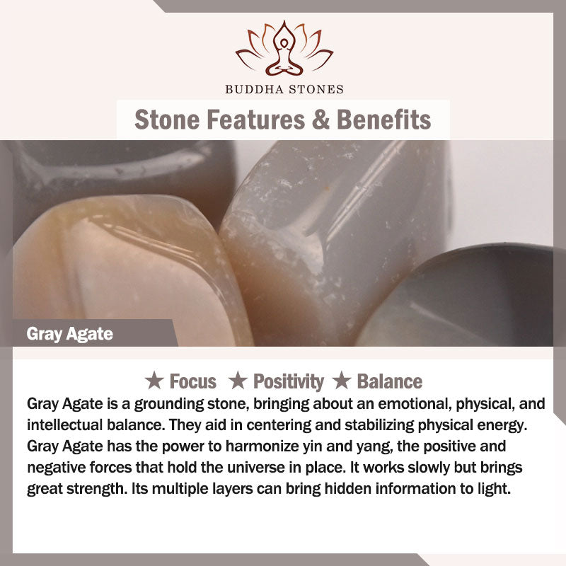 Buddha Stones Tibet 108 Mala Beads Bodhi Seed Bagua Vajra Dzi Bead Gray Agate Wealth Bracelet - image 21