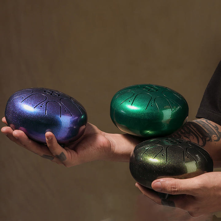 Buddha Stones Steel Tongue Drum Sound Healing Meditation Yoga Drum Kit 8 Note 5 Inch With Carry Bag - image 16