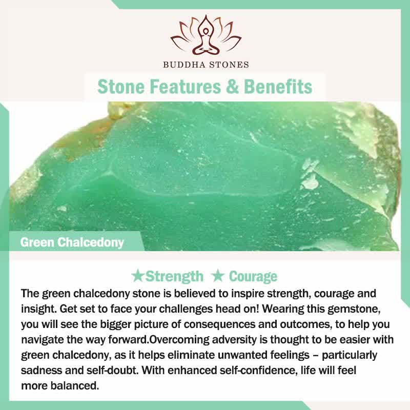 Buddha Stones Natural White And Green Chalcedony Agate Positive Cuff Bracelet Bangle - image 8