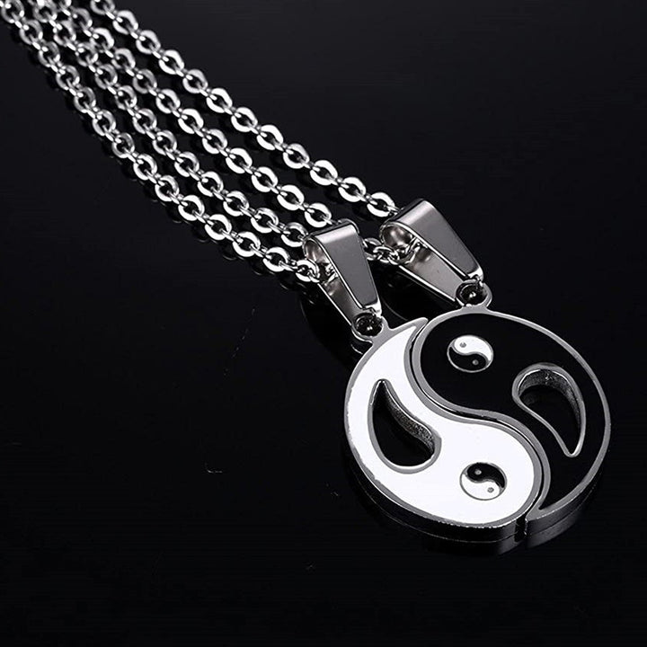 2pcs Yin Yang Pendant Couple Necklace - image 5