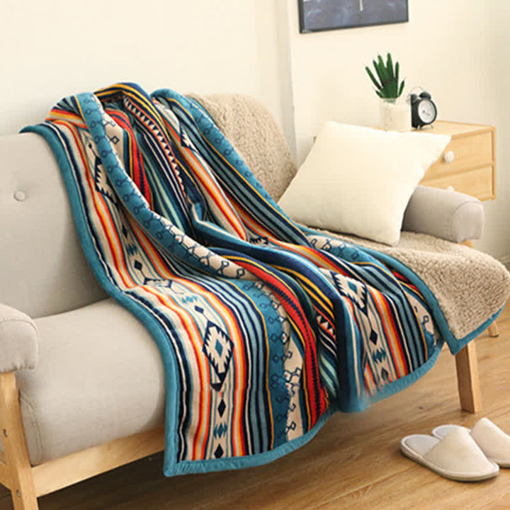Buddha Stones Geometric Warm Soft Bed Throw Blanket - image 4