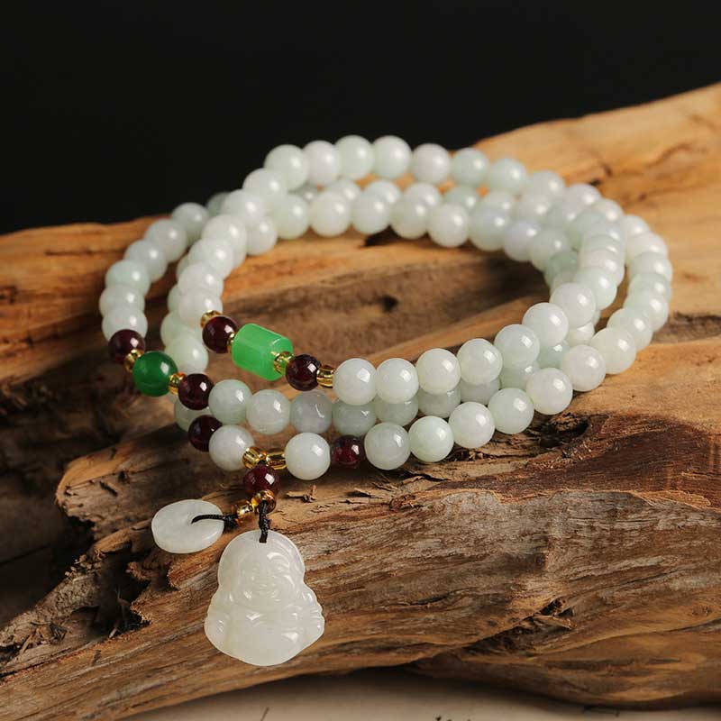 Buddha Stones Natural Jade Pixiu Buddha Abundance Bracelet - 4 - image 4