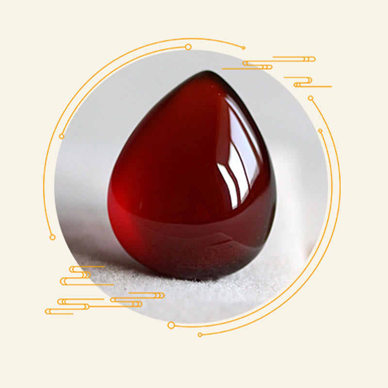 Buddha Stones 925 Sterling Silver Natural Garnet Cat Eye Protection Triple Wrap Bracelet - image 11