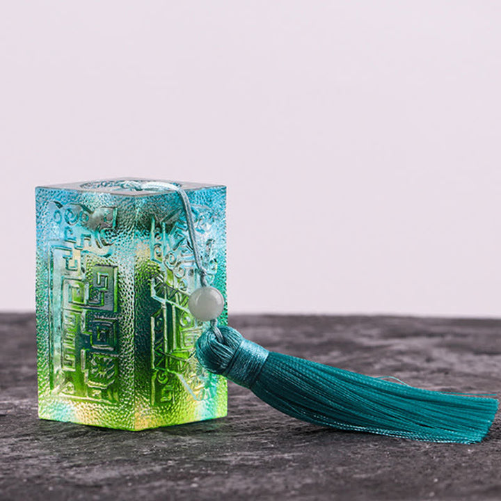 Buddha Stones Feng Shui Handmade Liuli Crystal Art Piece Home Office Decoration - image 15