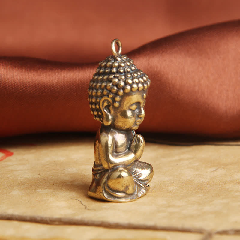 Buddha Compassion Copper Keychain Pendant Decoration - image 2