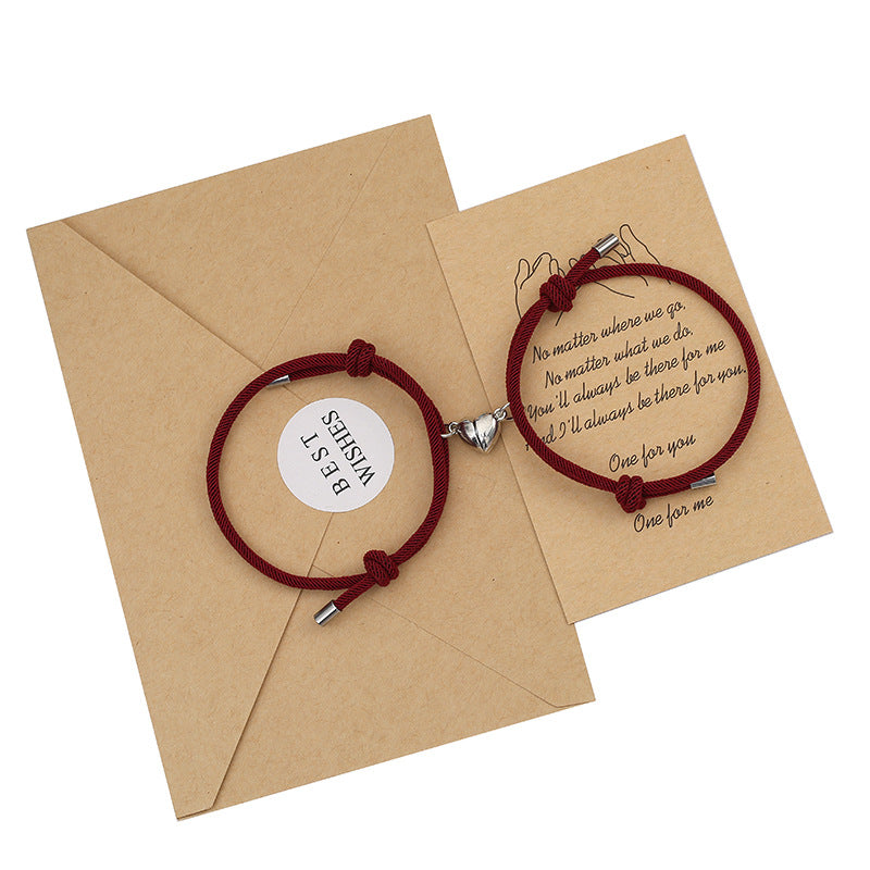 2Pcs Love Magnetic Couple String Strength Bracelet - image 20