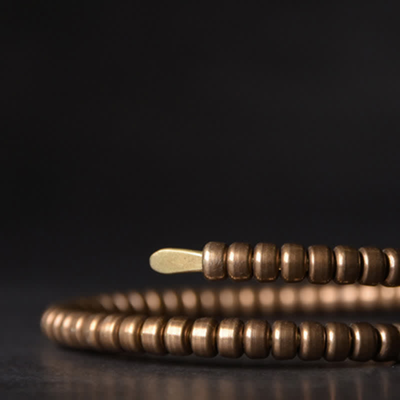 Buddha Stones Vintage Design Copper Balance Adjustable Cuff Bracelet - image 6