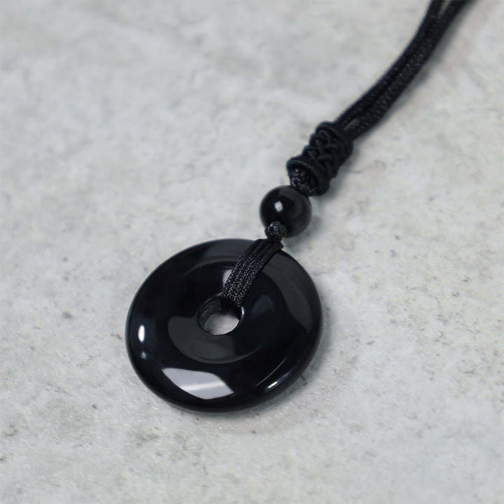 Buddha Stones Lucky Coin Pendant Healing Crystal Gemstone Necklace - image 15