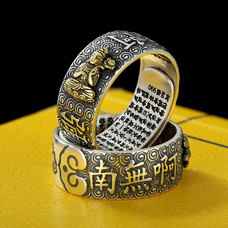 Buddha Stones Chinese Zodiac Natal Buddha Wealth Luck Adjustable Ring - image 22