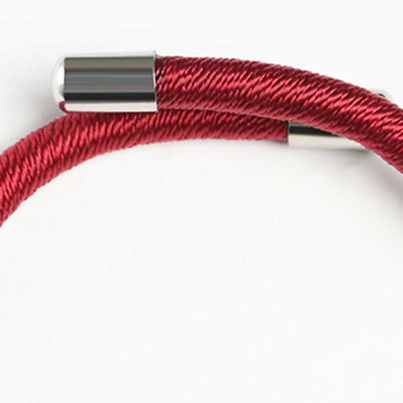 Buddha Stones 925 Sterling Silver Om Mani Padme Hum Peace Red String Bracelet - image 6