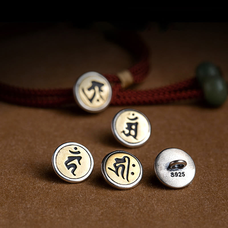 Buddha Stones 925 Sterling Silver Handmade Chinese Zodiac Natal Buddha Cyan Bodhi Seed Protection Braided Red String Bracelet - image 3
