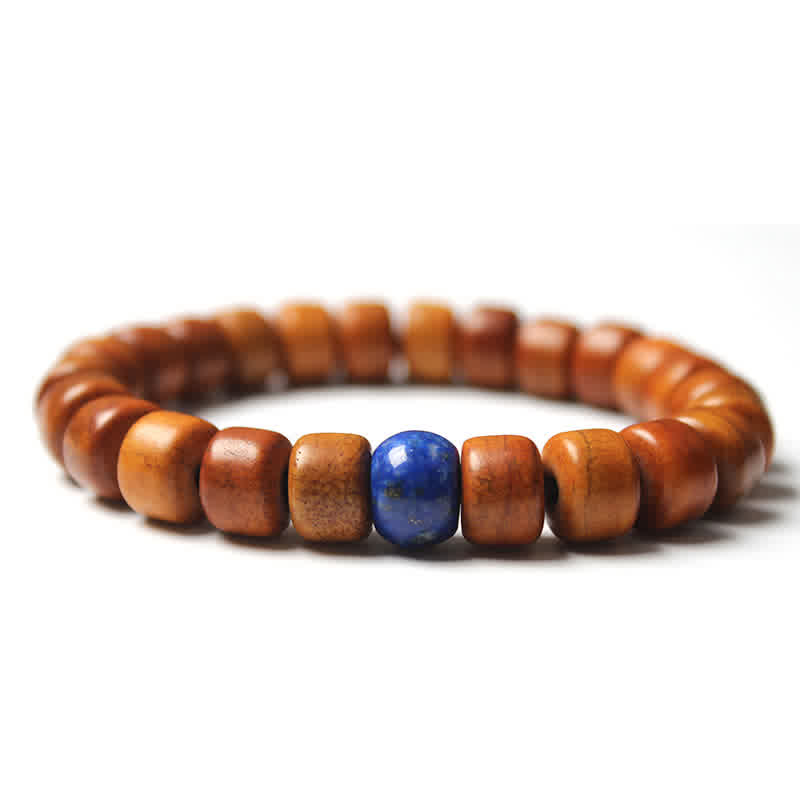 Buddha Stones Tibetan Bone Beads Om Mani Padme Hum Strength Bracelet - 10*8mm - Lazurite (Balance ♥ Serenity) - image 12