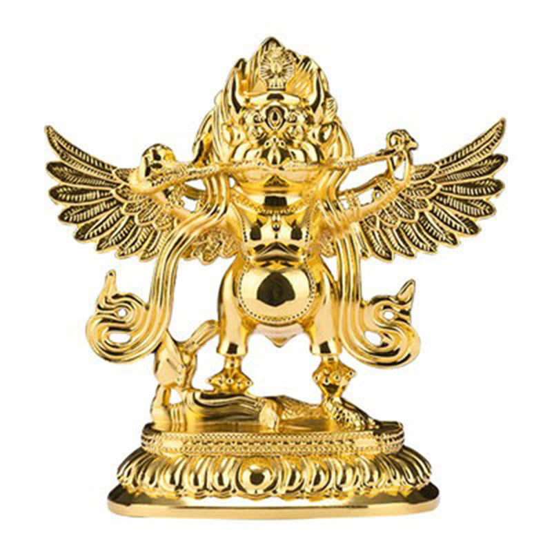 Buddha Stones Tibet Garuda Bird Alloy Keep Evil Spirits Away Home Decoration - Golden Garuda Bird - image 9