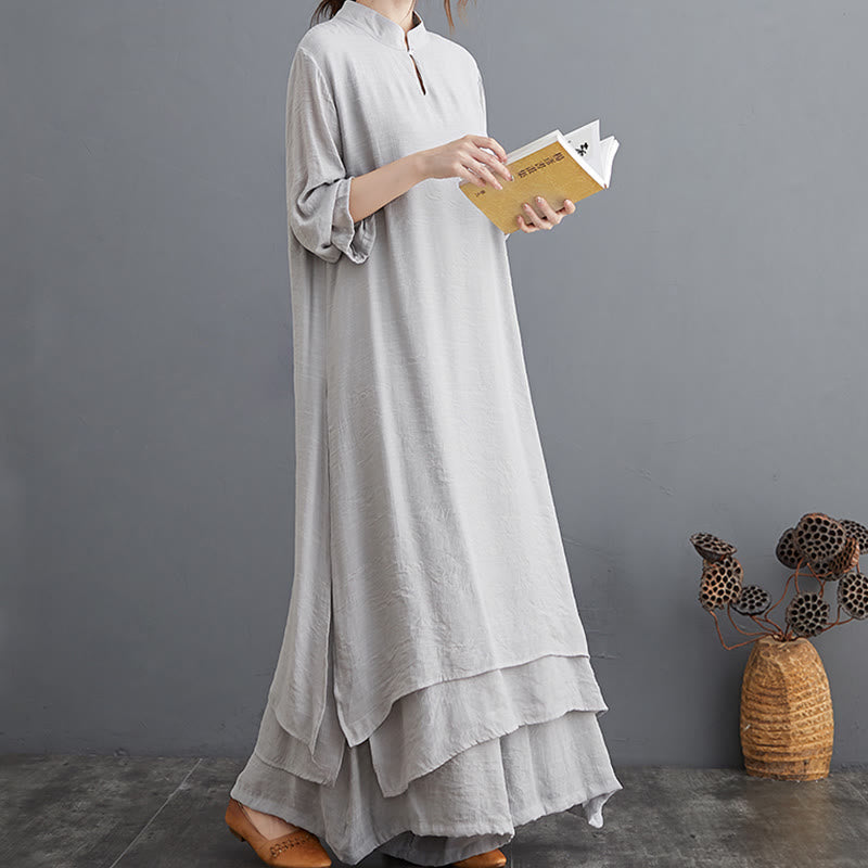 Buddha Stones Simple Pattern Meditation Prayer Spiritual Zen Practice Yoga Clothing Women's Set - image 14