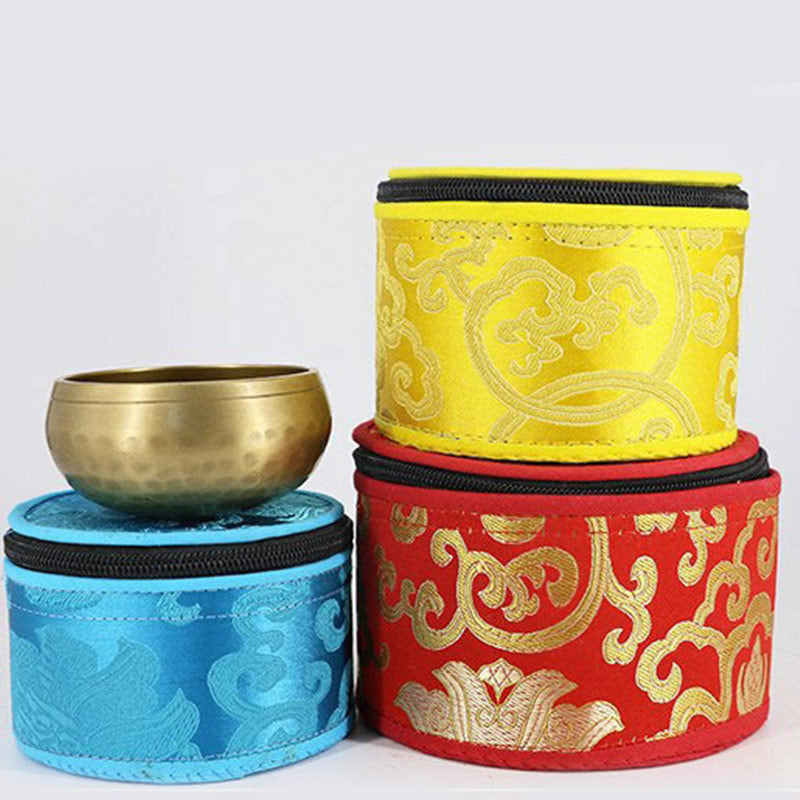 Buddha Stones Tibetan Singing Bowl Storage Bag with Zipper Closure Decoration - image 6