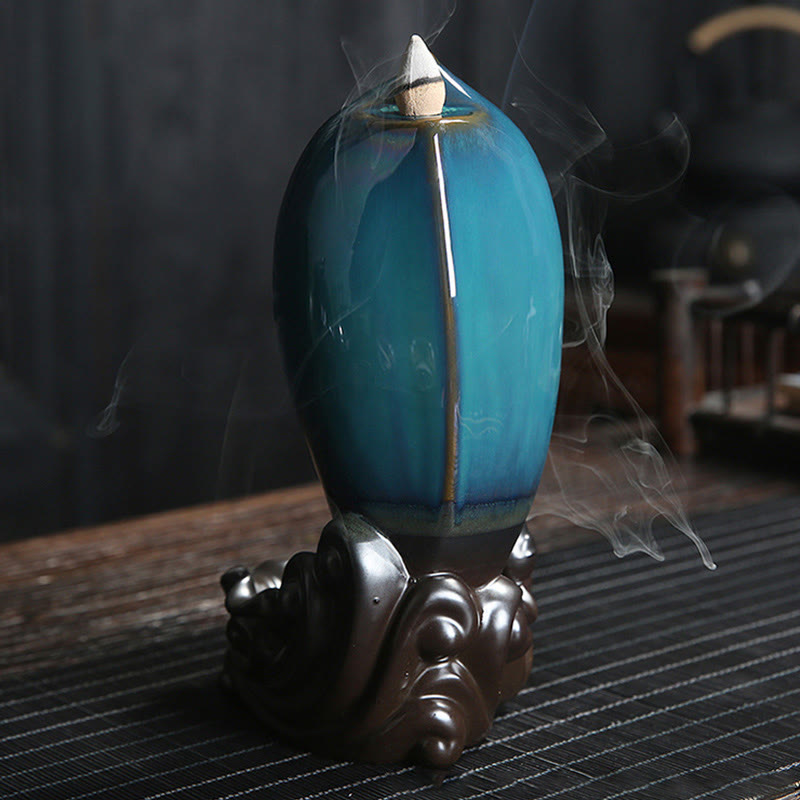 Buddha Stones Waterfall Incense Burner Backflow Incense Holder - image 4