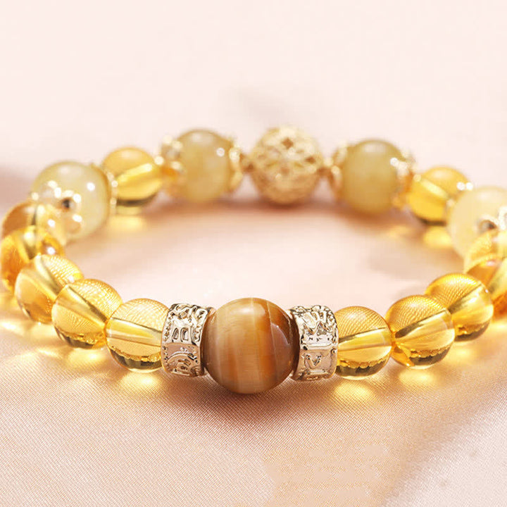 Buddha Stones Citrine Generosity Prosperity Beaded Bracelet - image 3