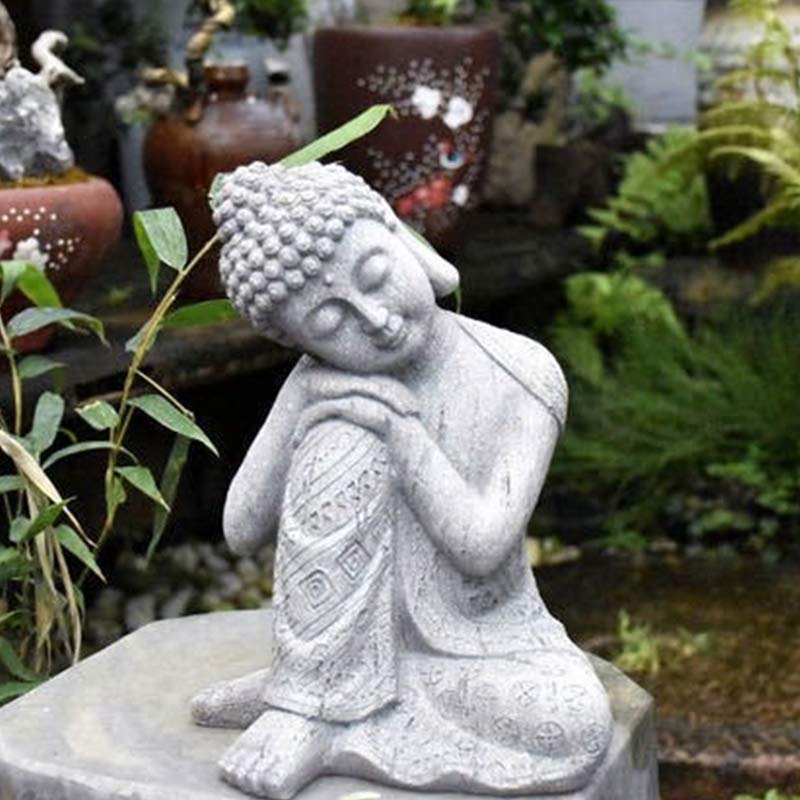 Buddha Stones Tibetan Meditation Buddha Blessing Resin Compassion Serenity Home Decoration - image 4