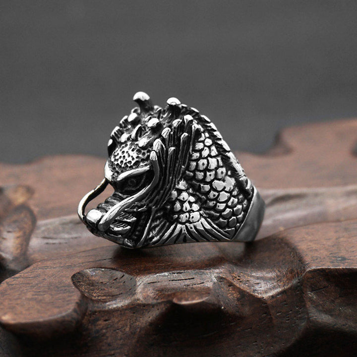 Dragon Balance Titanium Steel Ring - image 1