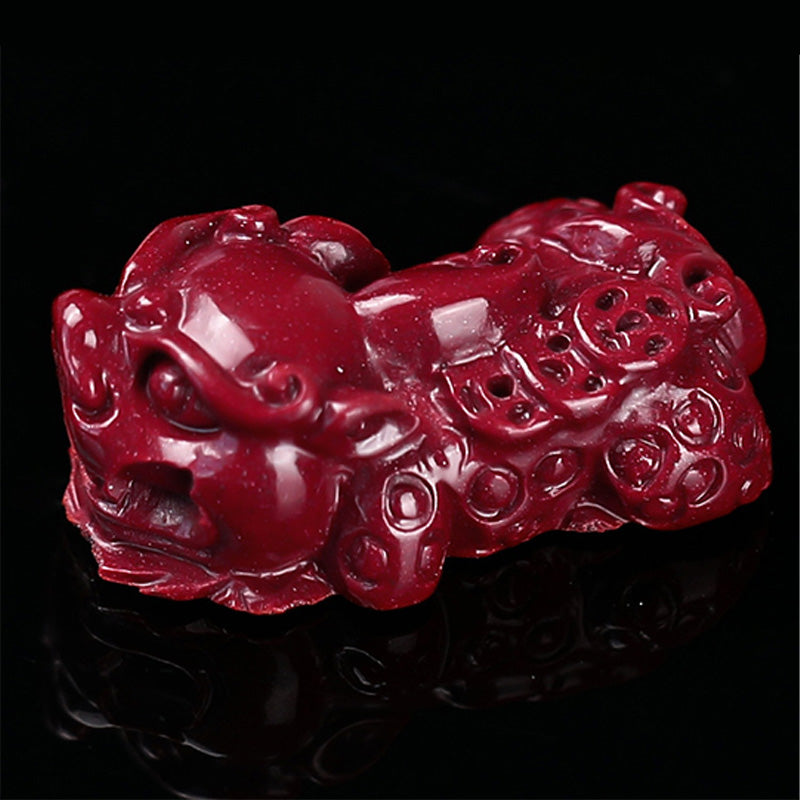 Buddha Stones Tibetan Cinnabar Pixiu Calm Bracelet - image 4