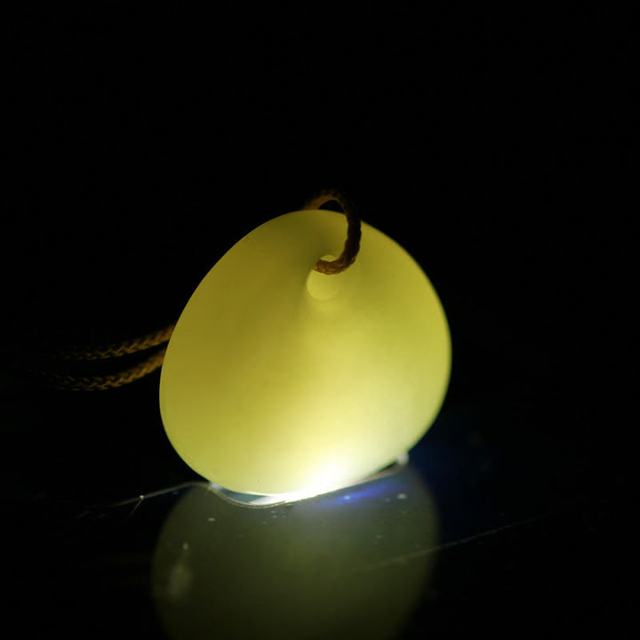 Natural Hetian Jade Small Bag Pattern Prosperity String Necklace Pendant - image 13