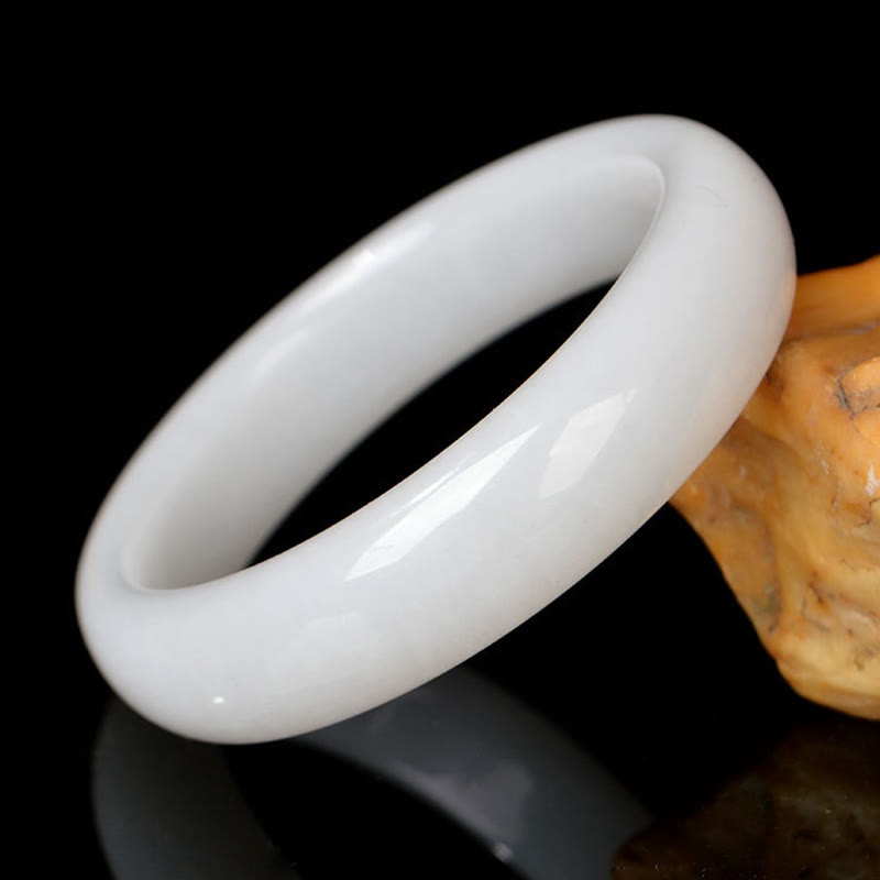 Buddha Stones Natural Golden Silk Jade Wealth Luck Bracelet Bangle - image 12