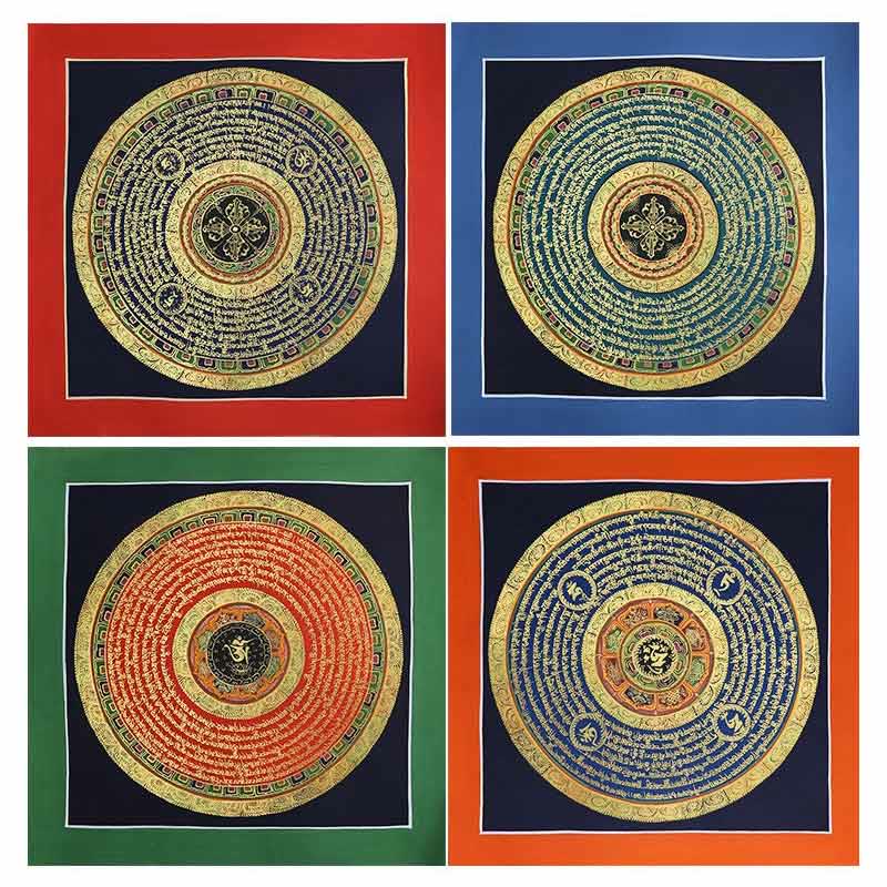 Buddha Stones Tibetan Handmade Thangka Painting Spiritual Blessing Blind Box Random Color Pattern - image 21