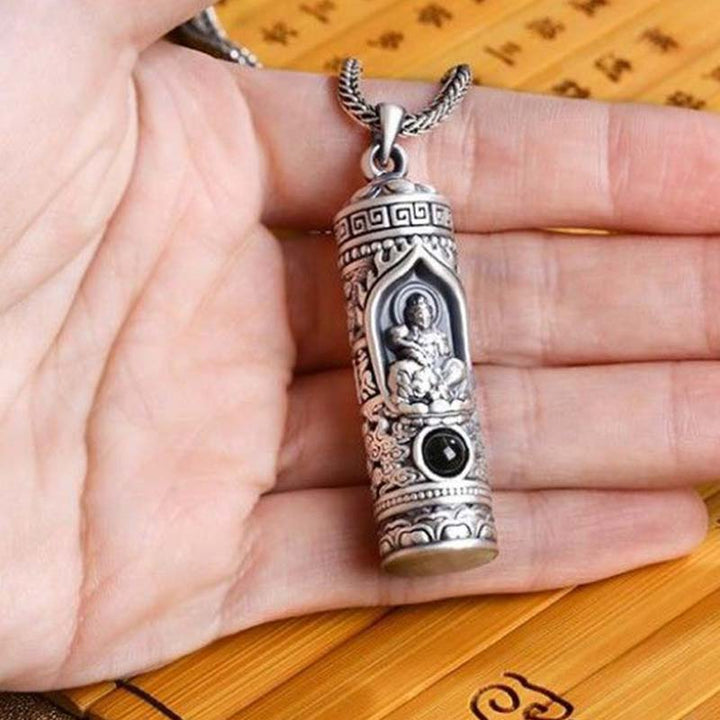Buddha Stones Chinese Zodiac Natal Buddha Projection Prosperity Necklace Pendant - image 8
