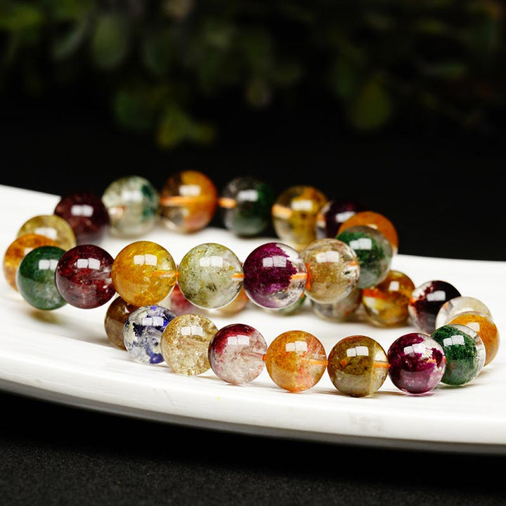 Buddha Stones Natural Various Gemstone Crystal Love Bracelet - image 3