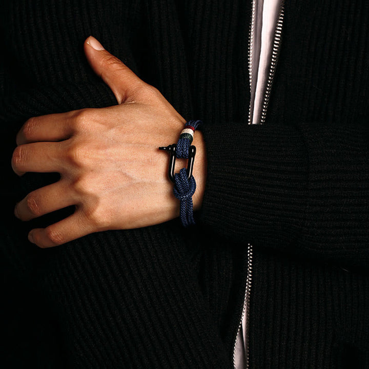 Buddha Stones Simple Design Luck Stainless Steel Buckle Bracelet - image 4