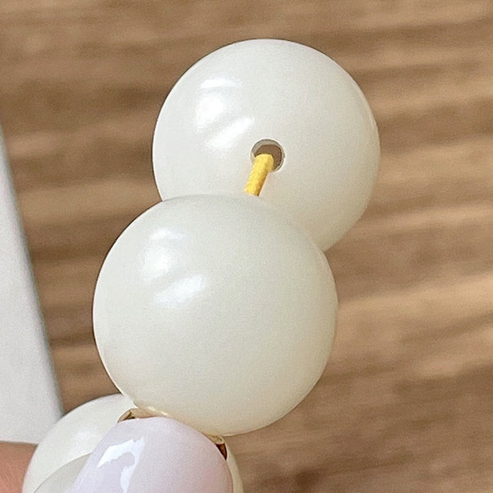 Buddha Stones Silver Sheen Obsidian Bodhi Seed Ivory Fruit Dancing Lion Protection Bracelet - image 14