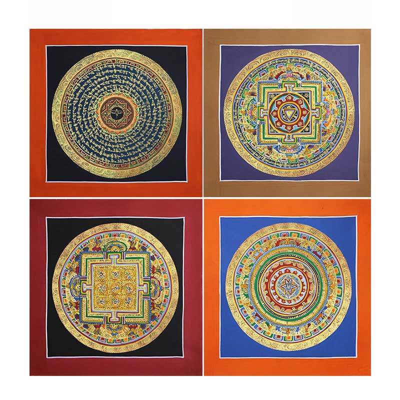Buddha Stones Tibetan Handmade Thangka Painting Spiritual Blessing Blind Box Random Color Pattern - image 18