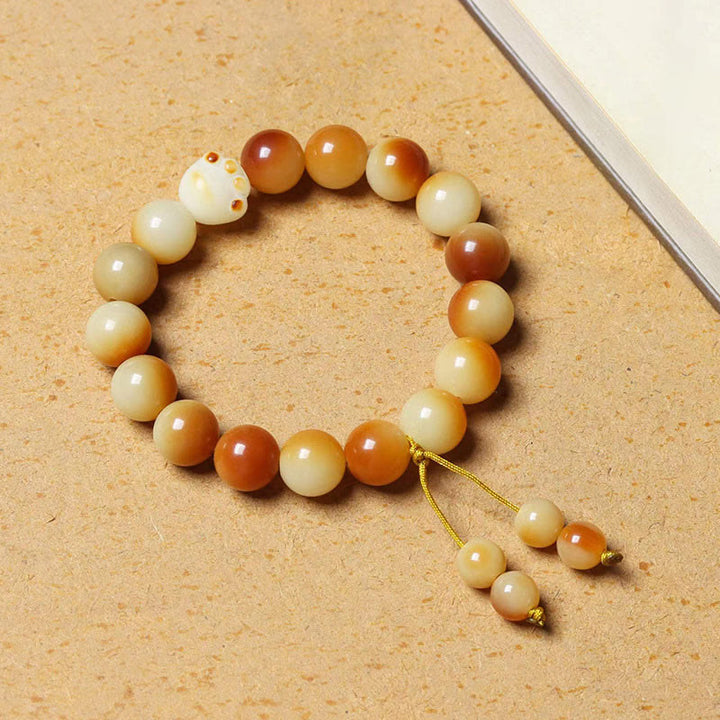 Buddha Stones Natural Bodhi Seed Lovely Paw Claw Peace Wisdom Bracelet - Bodhi Seed(Wisdom♥Wake Up)(Wrist Circumference 14-16cm) - image 0