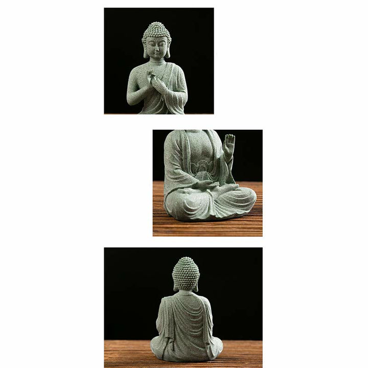 Buddha Stones Tibetan Meditation Contemplation Buddha Serenity Compassion Statue Figurine Decoration - image 9