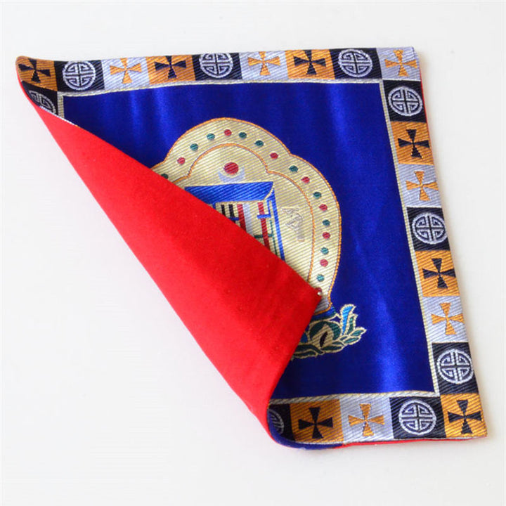 Prayer Altar Mat Man-Bcu Kalachakra Healing Meditation Jacquard Mat - image 15