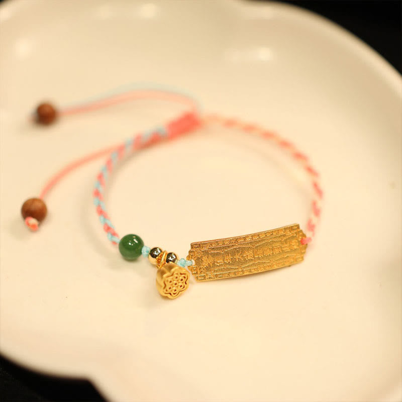 Buddha Stones 925 Sterling Silver Handmade Multicolor String Protection Luck Charm Braid Bracelet - image 7