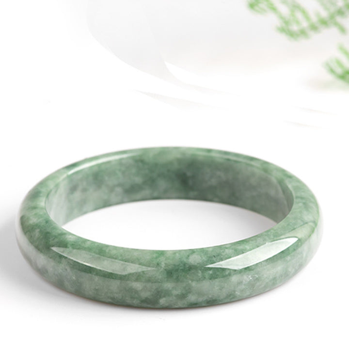 Buddha Stones Natural Jade Luck Wealth Bangle Bracelet - image 7