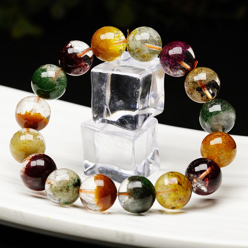 Buddha Stones Natural Various Gemstone Crystal Love Bracelet - image 1